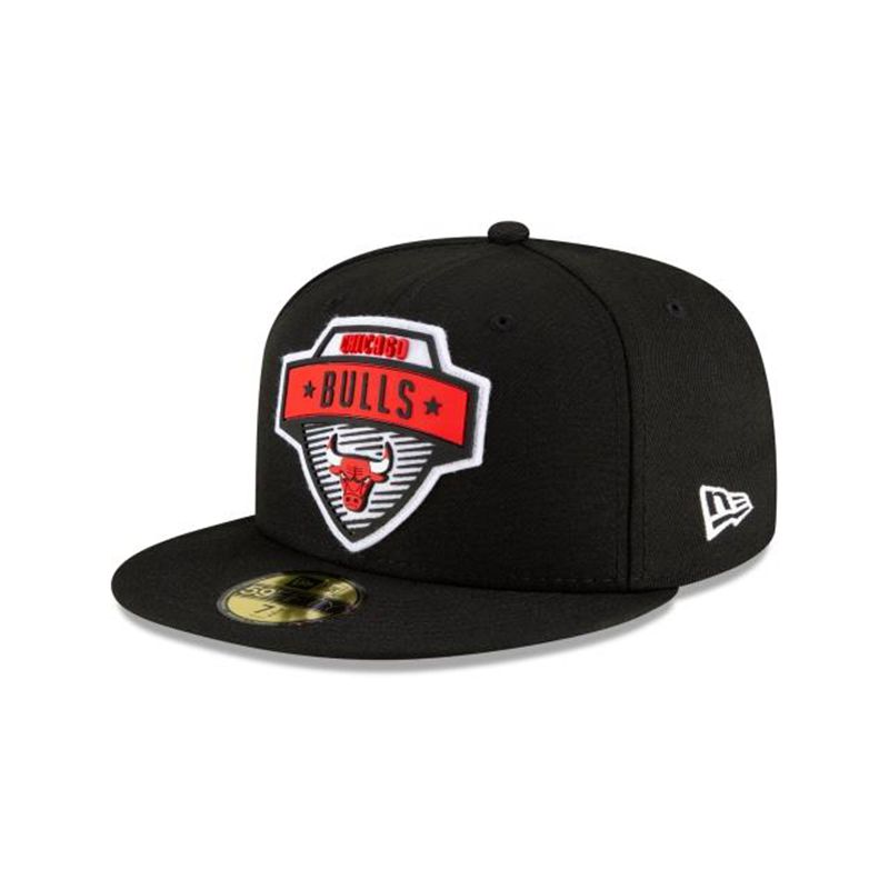 NBA Chicago Bulls Tip Off Edition 59Fifty Fitted (MNN7937) - Black New Era Caps